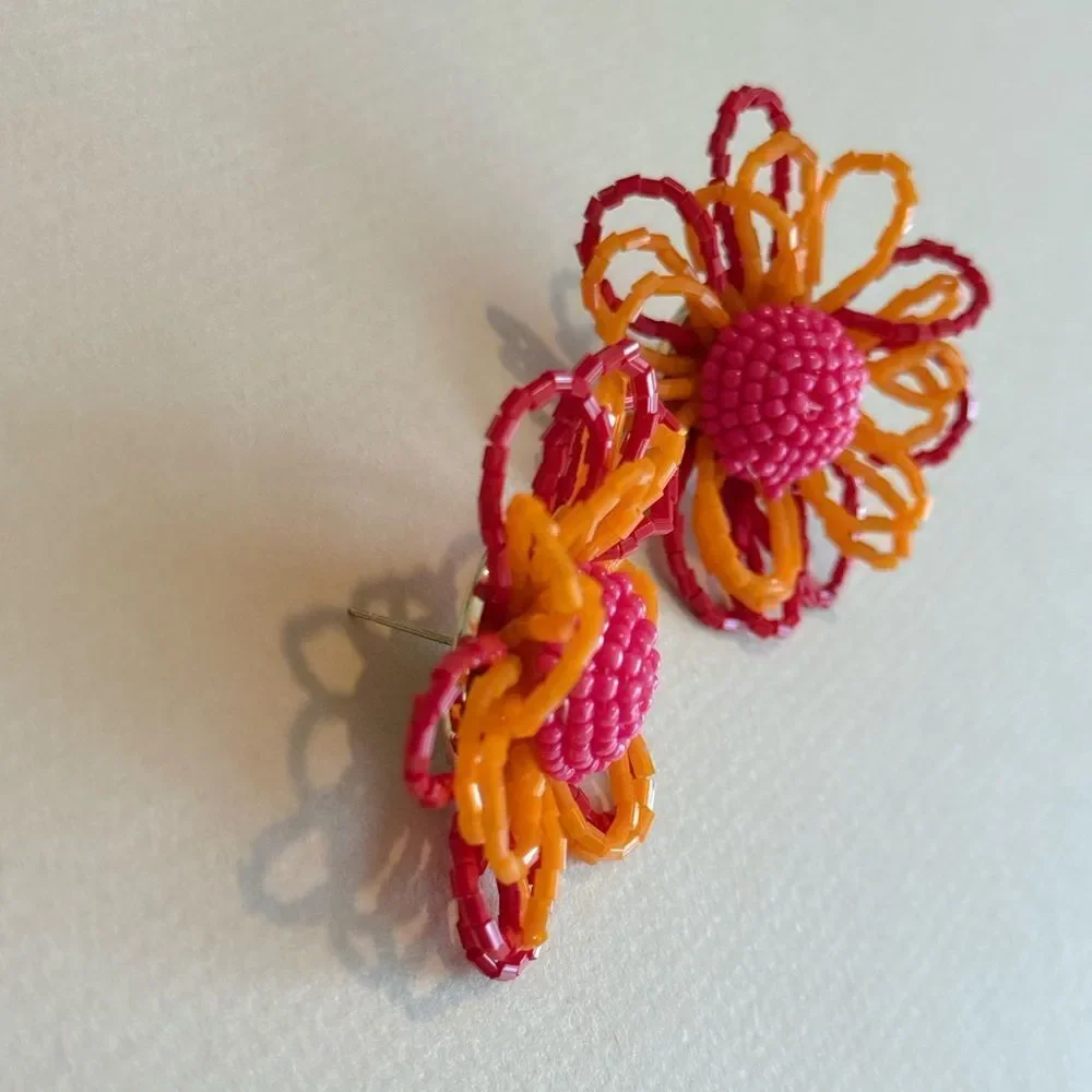 Vibrant Floral Earrings N1453